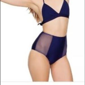 AA Mesh Side High Waist Swim Bottoms🌊